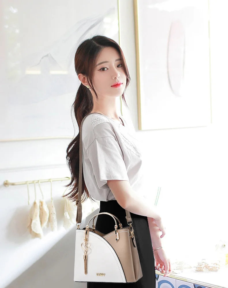 Wholesale Luxury Women's Crossbody Handbag PU Leather Tote Shoulder Bag Waterproof Female Cross Main Bag for Ladies