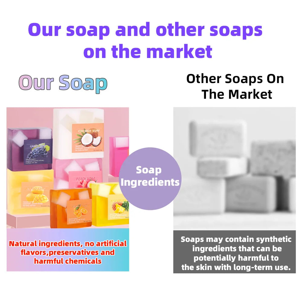 Best-Selling Exfoliating Pineapple Enzyme Soap with Bamboo Charcoal for Gentle Dead Skin Removal & Oil Control in All Skin Types