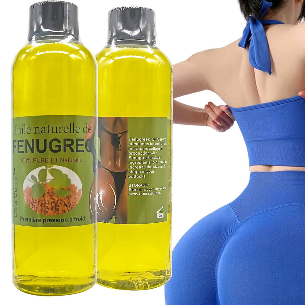 Wholesale Fenugreek Oil Butt Enlargement Oil 200ml Private Label Enhance Buttock Fenugreek Essential Oil
