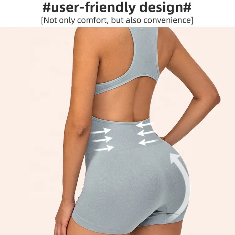 Wholesale Seamless Bodysuit for Women Tummy Control Shapewear Compression Open Back Sleeveless Slimming Body Shaper