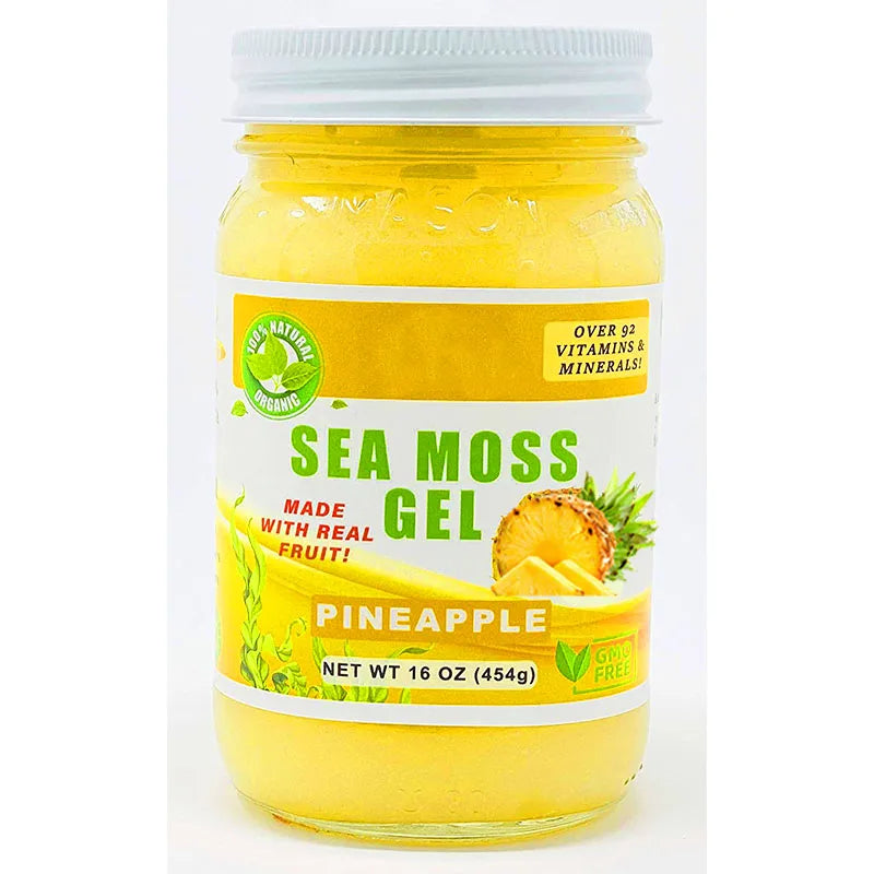 In Stock Irish Flavored Sea Moss Mixed Ginger Purple Seamoss Gel