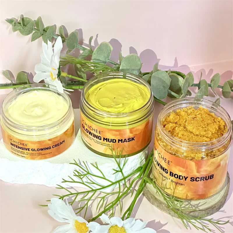 Black Skin Care Products All Natural Glowing Turmeric Private Label Skincare Set Glowing Skin Products with Low Price White Skin