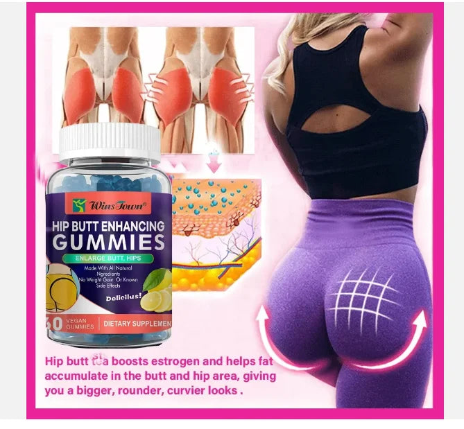 OEM Private Label Customize Logo High Quality Butt Hips Enlargement Buttock Enhancement Vegan Hip Lifting Capsules