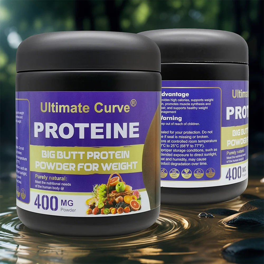 2025 Hot Sale the Best Purely Natural Supplement for Big and Round Buttock Booty Hip up 400g Butt Enlargement Protein Powder