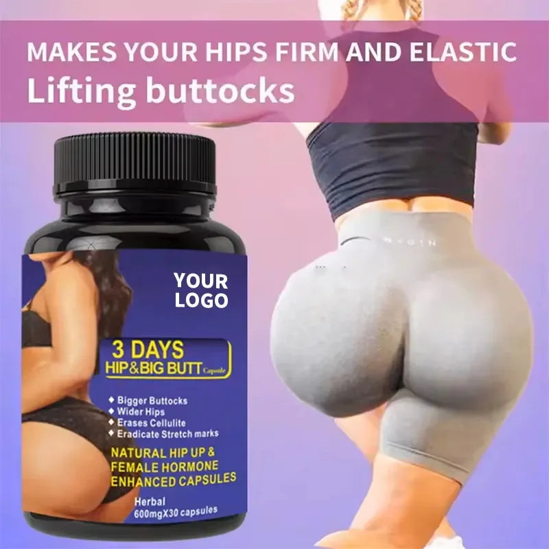 Private Label Best Selling Big Butt Enlargement Hips Capsule Lifting Butt Bigger Breast Enlargement Weight Gaining Pills
