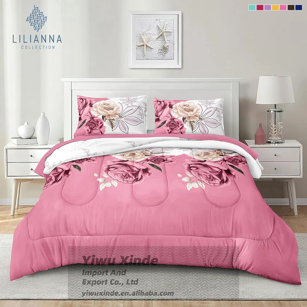4piece Bedding Duvet Set Comforter Sets Bedding Luxury Cotton Comforter Sets king Size for Cold