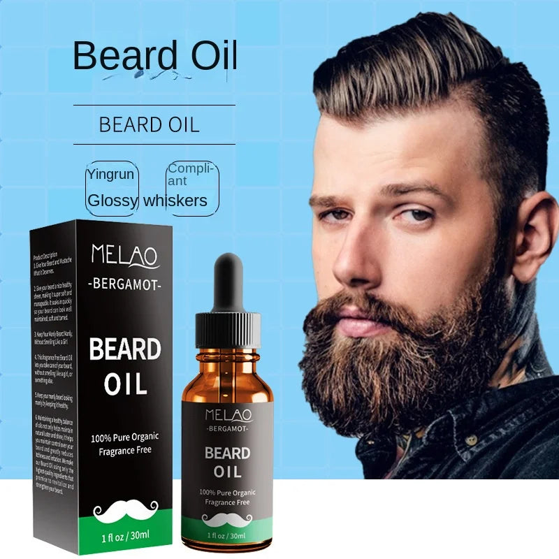 Cross Border Herbal Argan Beard Oil Double Moisturizing Men's Care Wholesale