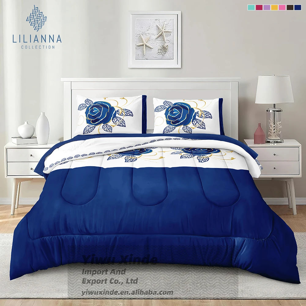 4piece Bedding Duvet Set Comforter Sets Bedding Luxury Cotton Comforter Sets king Size for Cold