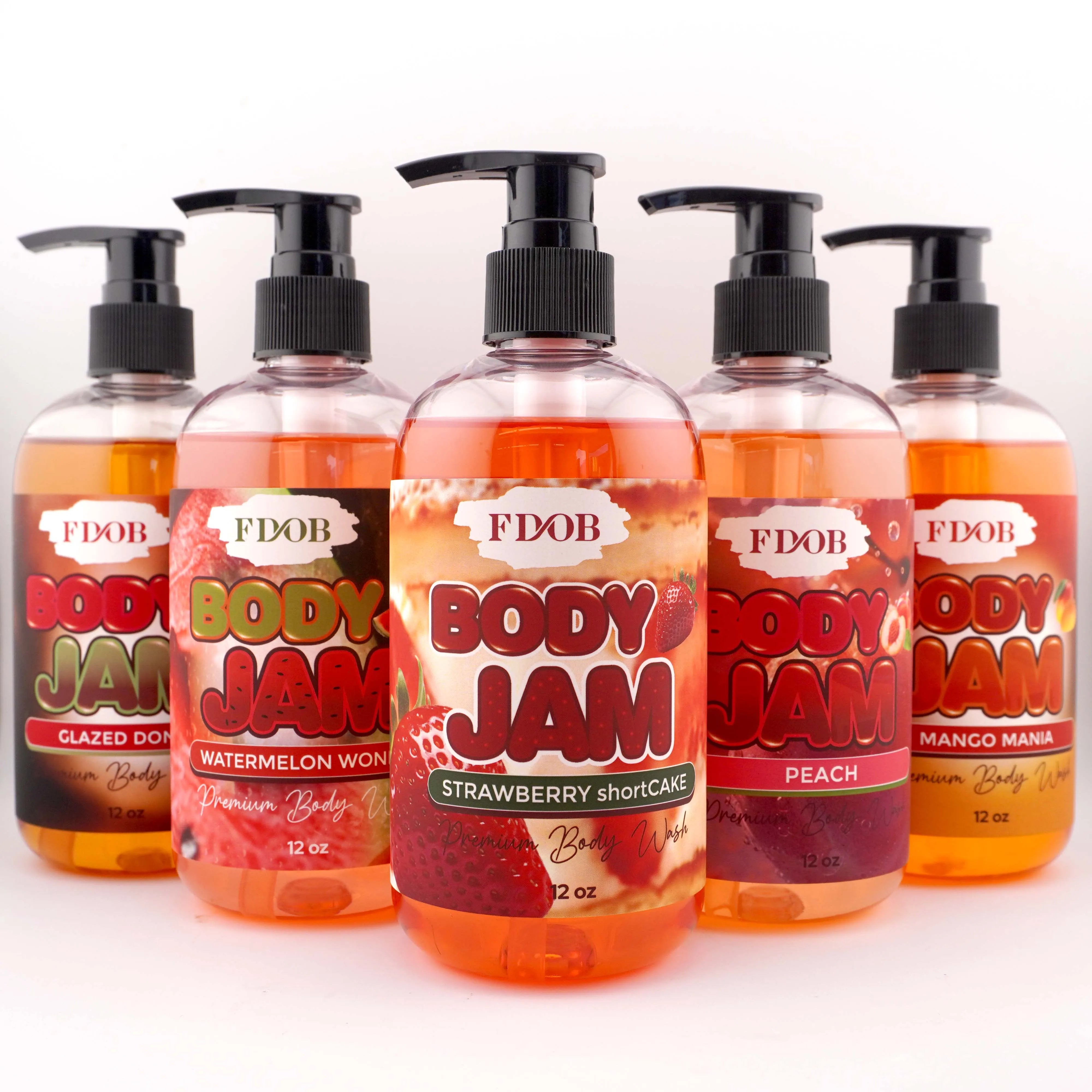 Private Label Body Jam Fragrance Shower Gel Organic Body Wash Organic Vitamin c Whitening Exfoliating Silky Shower Gel