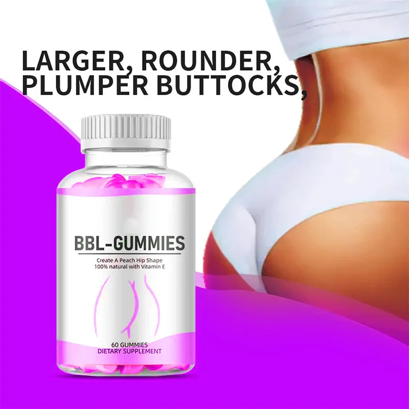 Halal Sugar Free Gummies Dietary Supplement Butt Hip Booster Gummy Butt Enhancement Lifting Gummies for Women
